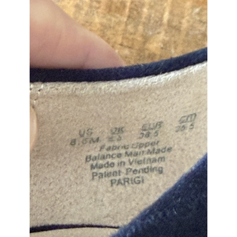 Life Stride Women's Shoes Size 8.5 Navy Blue Faux Suede Parigi Heels Pumps - Picture 5 of 7